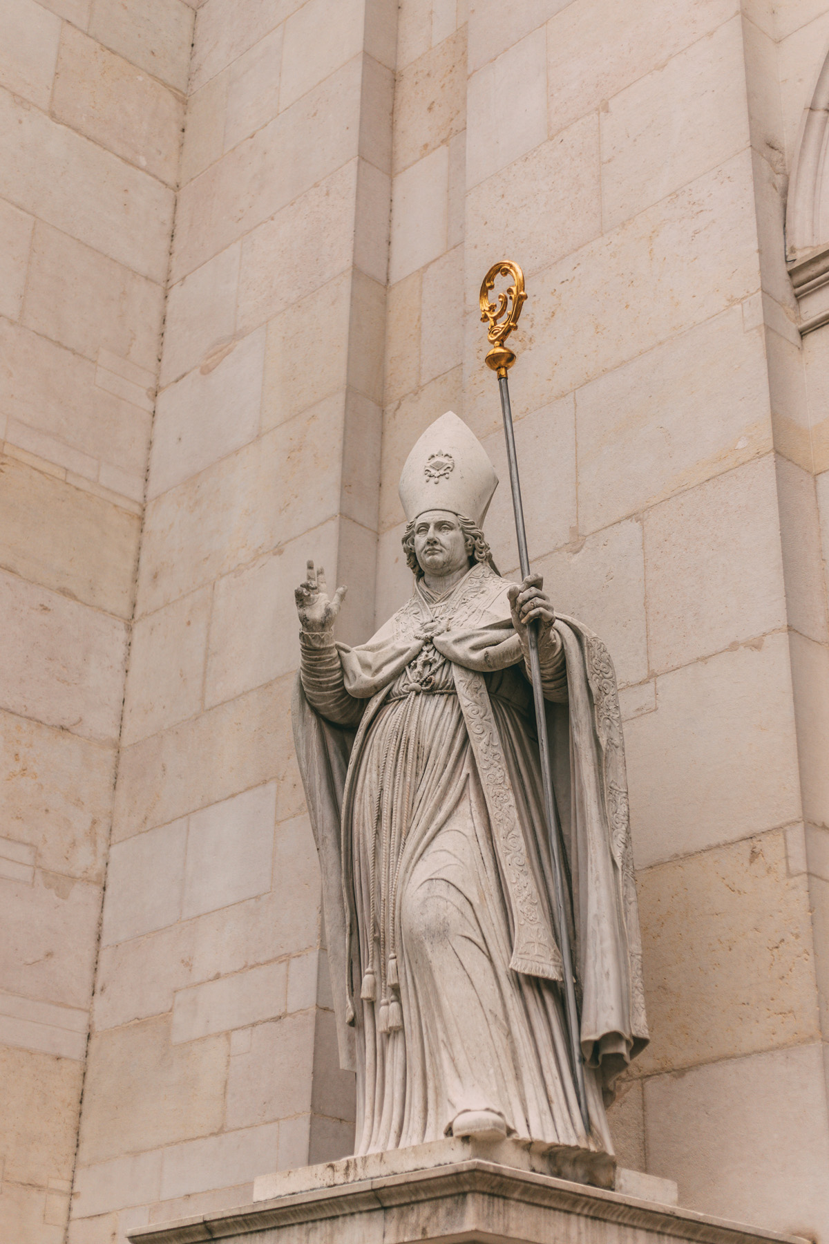 Heiliges Vergilius Statue am Salzburger Dom