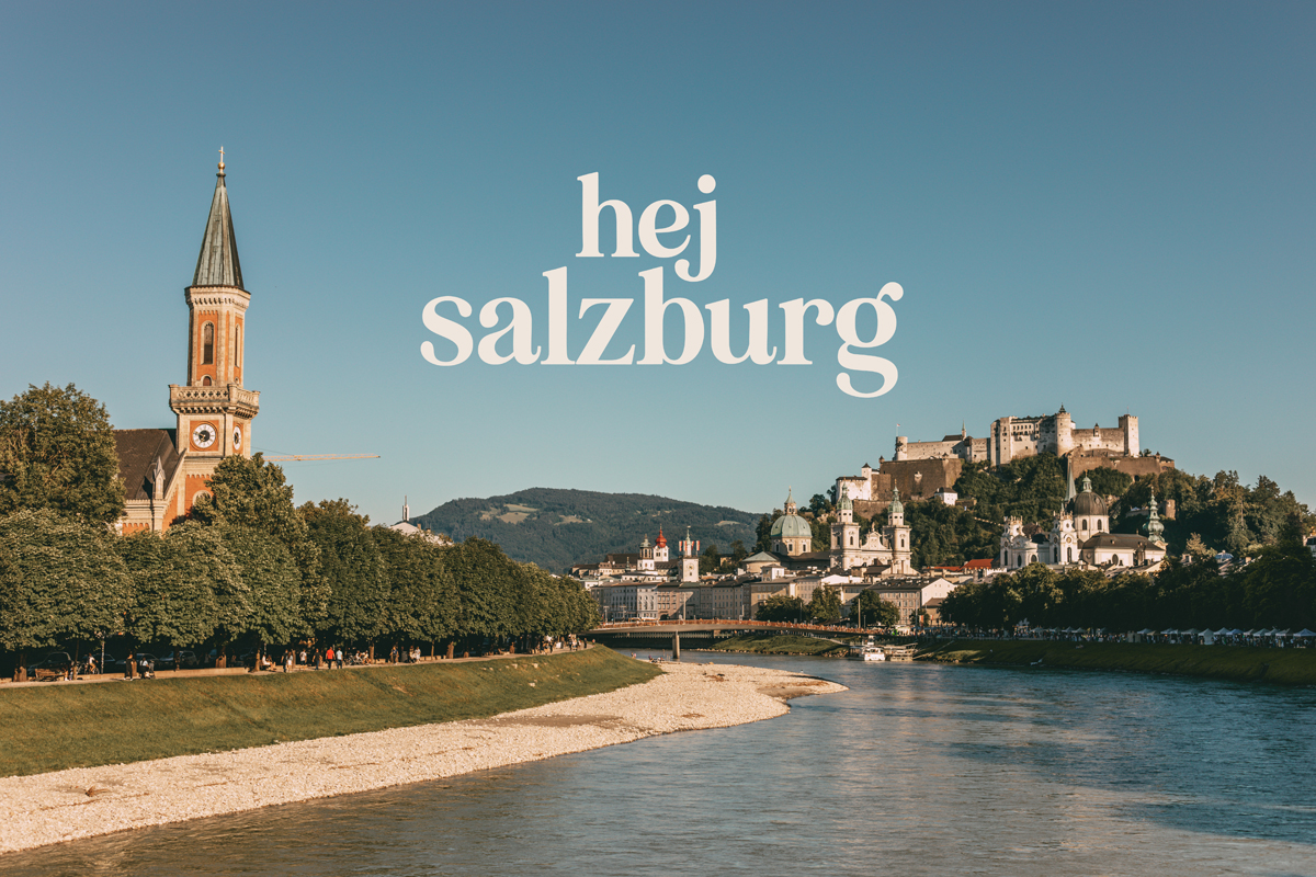 Ein Wochenende in Salzburg: Stadtpanorama von Salzburg mit Salzach