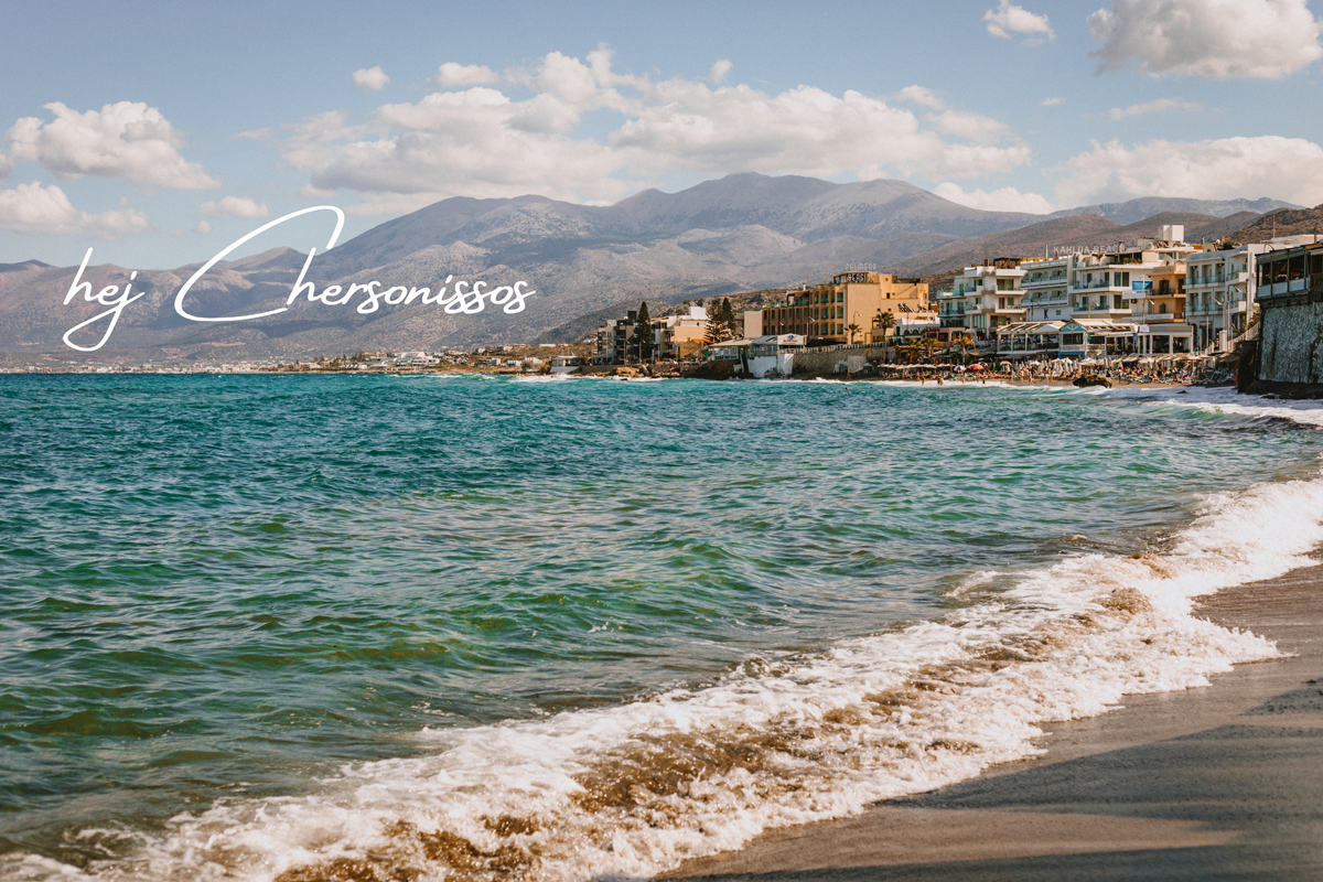 Chersonissos auf Kreta: Strandpromenade
