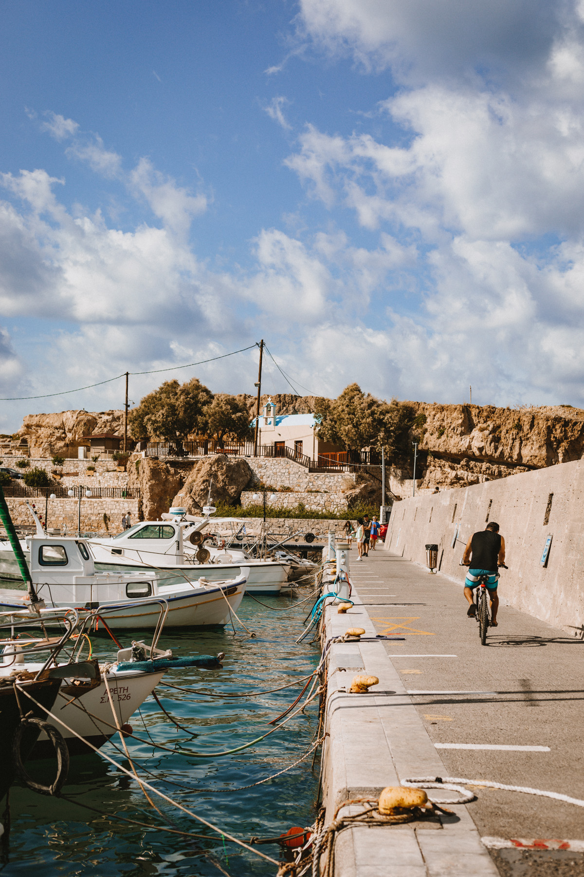 Der Hafen von Chersonissos auf Kreta: Anleger 